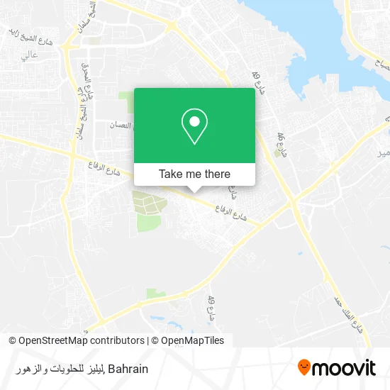 ليليز للحلويات والزهور map
