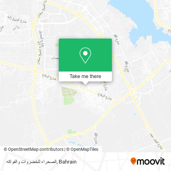 الصحراء للخضروات والفواكه map