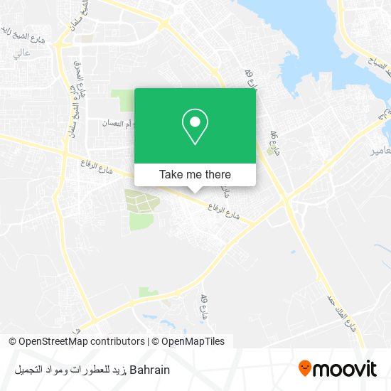 زيد للعطورات ومواد التجميل map