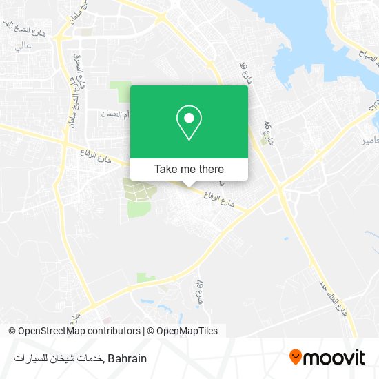 خدمات شيخان للسيارات map