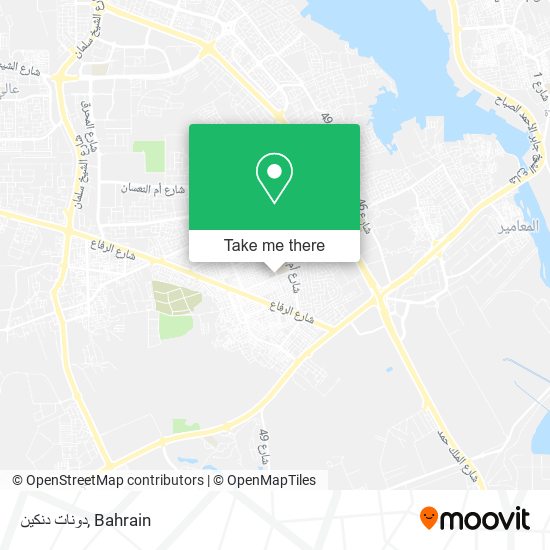 دونات دنكين map