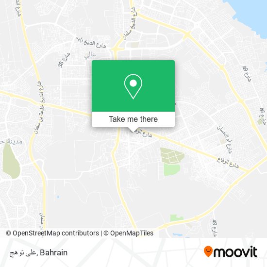 على توهج map