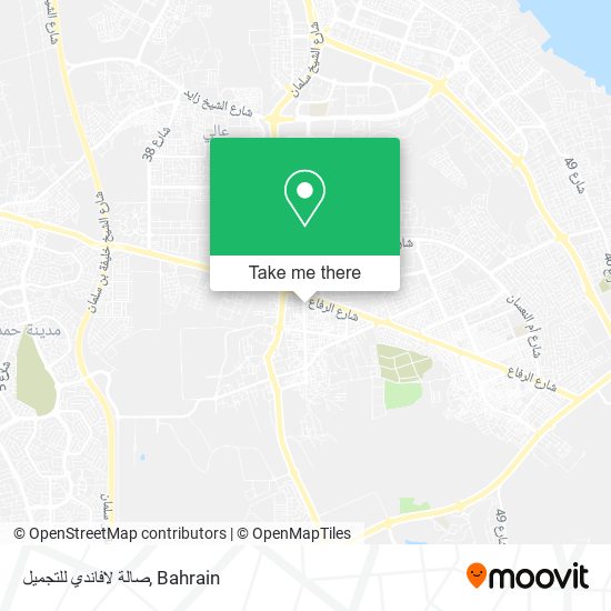 صالة لافاندي للتجميل map