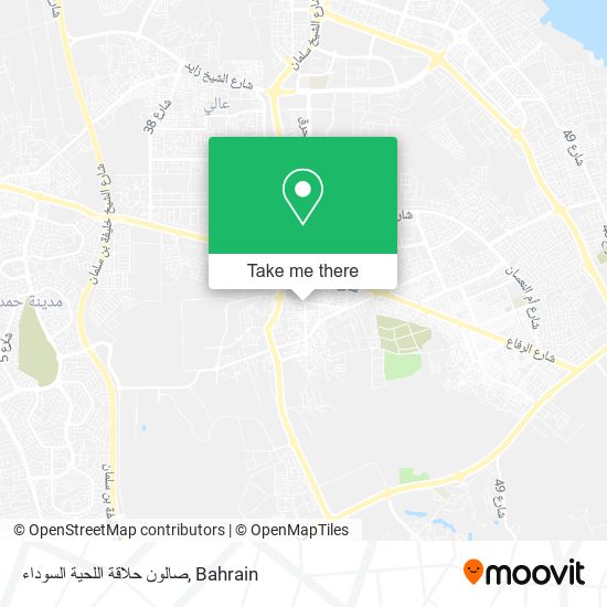 صالون حلاقة اللحية السوداء map