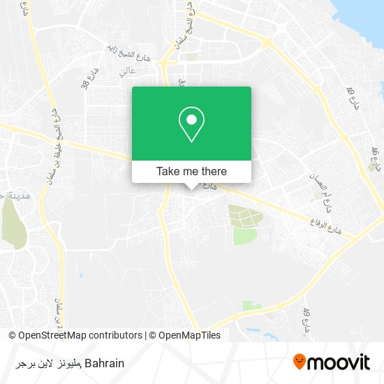 مليونز لاين برجر map