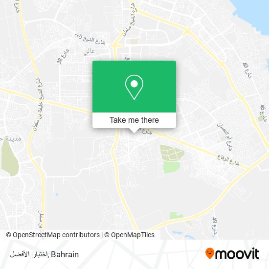 اختبار الأفضل map