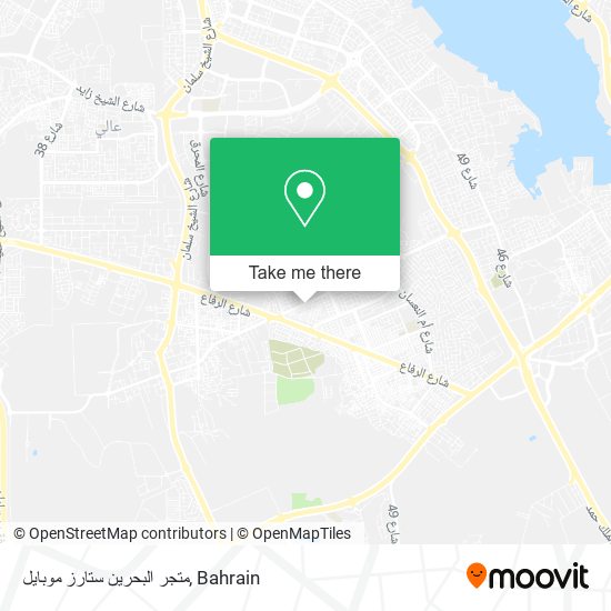 متجر البحرين ستارز موبايل map