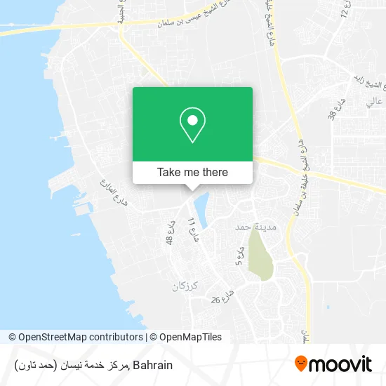 مركز خدمة نيسان (حمد تاون) map