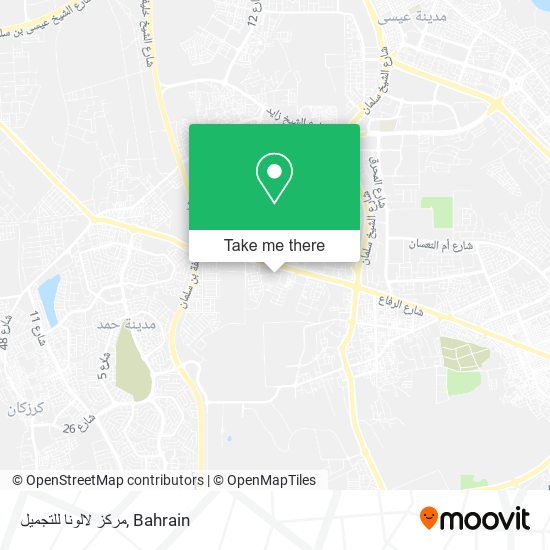 مركز لالونا للتجميل map