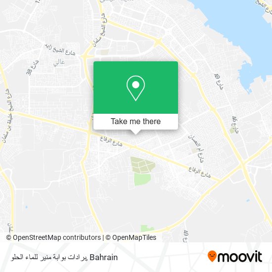 برادات بوابة منير للماء الحلو map