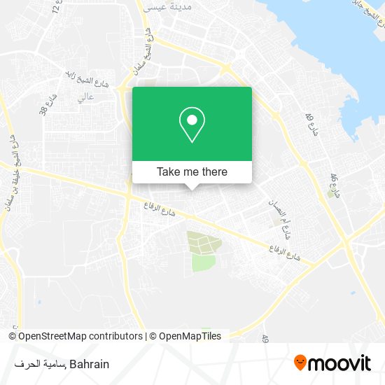 سامية الحرف map