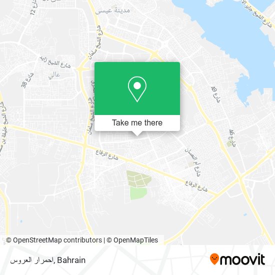 احمرار العروس map