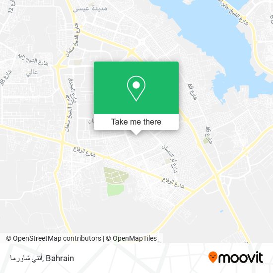 أتني شاورما map