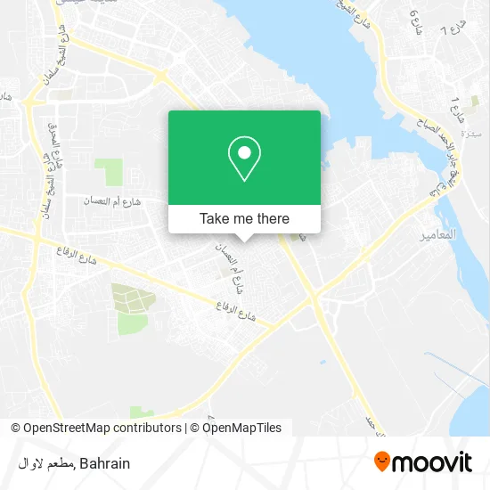 مطعم لاوال map
