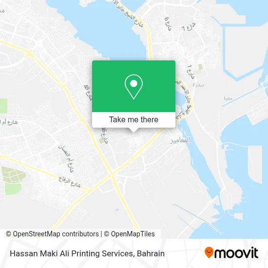 Hassan Maki Ali Printing Services map