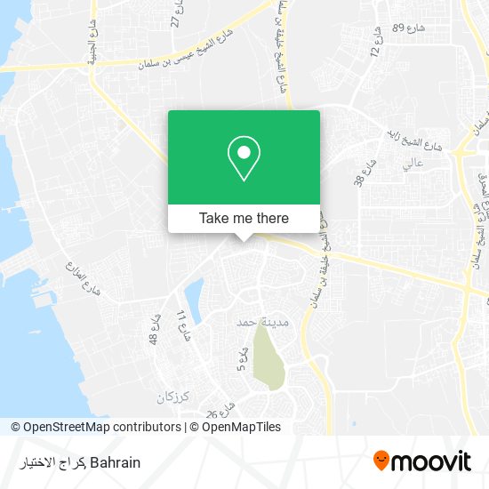 كراج الاختيار map