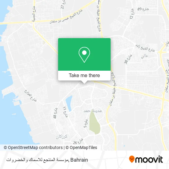 مؤسسة المنتجع للاسماك والخضروات map