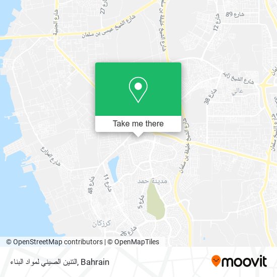 التنين الصيني لمواد البناء map