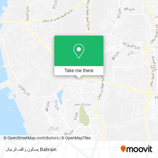 صالون واقف للرجال map