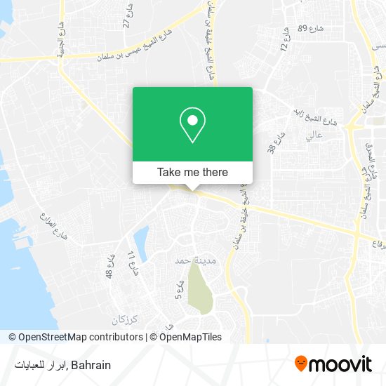 ابرار للعبايات map