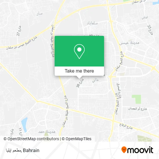 مطعم إيليا map