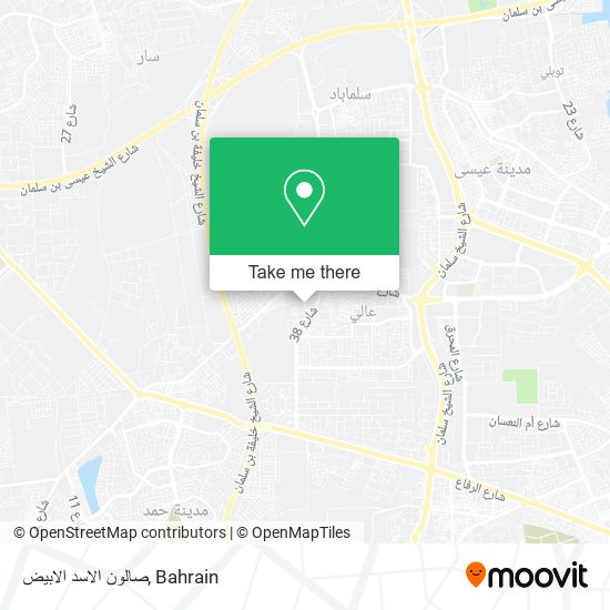 صالون الاسد الابيض map