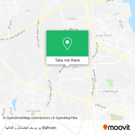 بو يوسف فيغستابل والفاكهة map