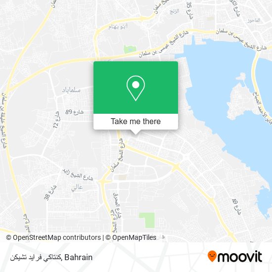 كنتاكي فرايد تشيكن map