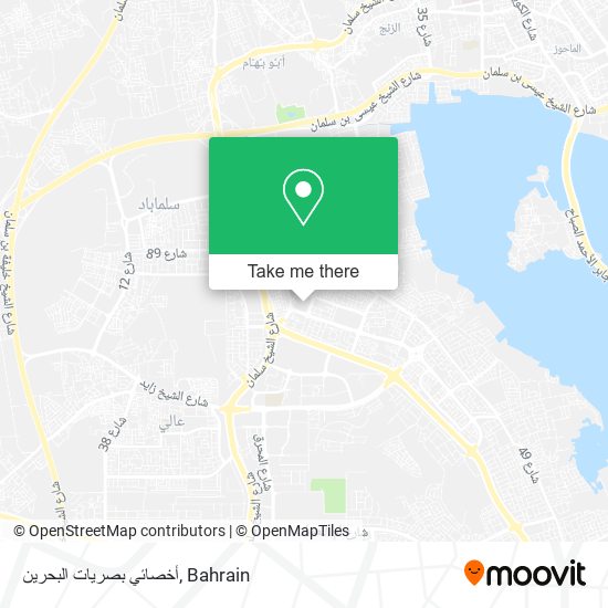 أخصائي بصريات البحرين map