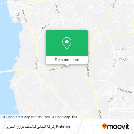 شركة الحبابي للاسمنت بوري البحرين map