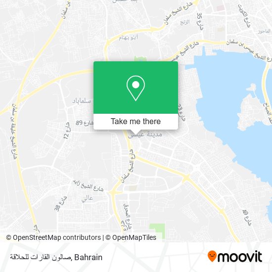 صالون القارات للحلاقة map