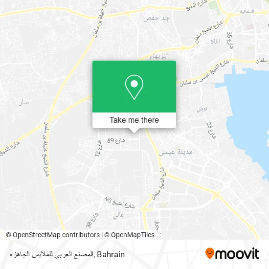 المصنع العربي للملابس الجاهزه map