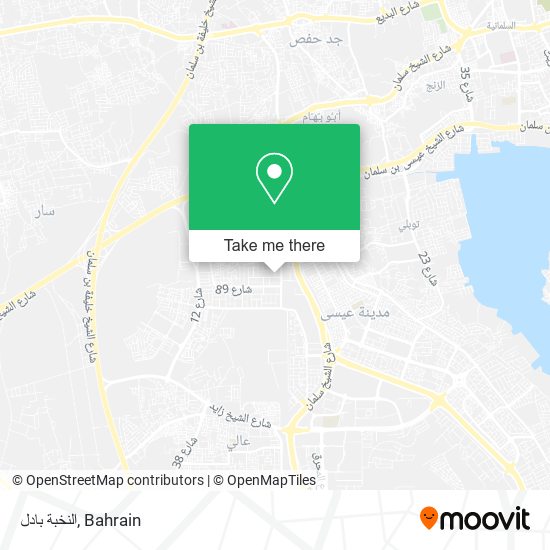 النخبة بادل map