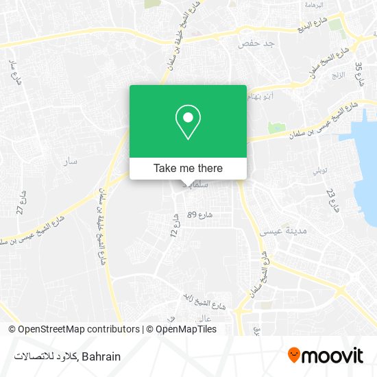 كلاود للاتصالات map