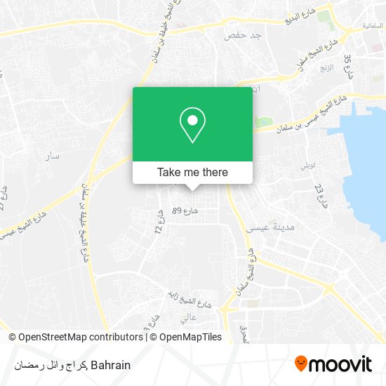 كراج وائل رمضان map