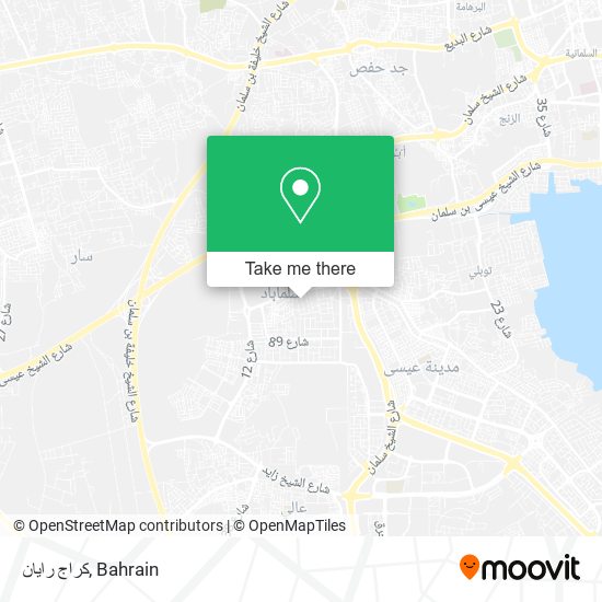 كراج رايان map