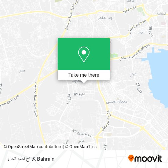 كراج احمد الحرز map