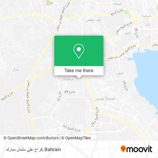 كراج علي سلمان مبارك map