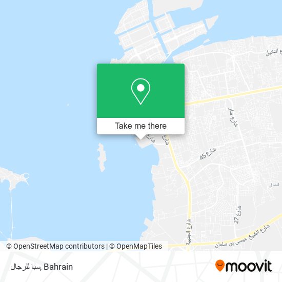 سبا للرجال map