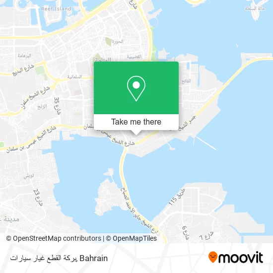 بركة القطع غيار سيارات map