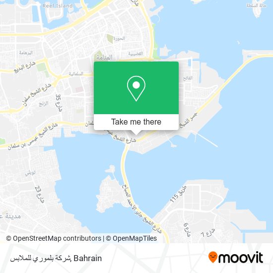 شركة بلموري للملابس map