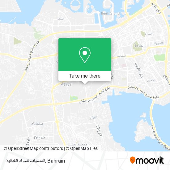 المضياف للمواد الغذائية map