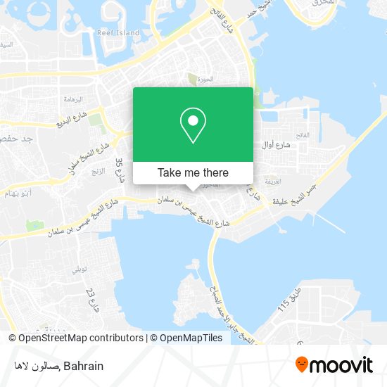 صالون لاها map