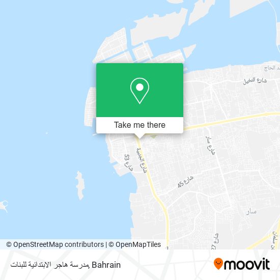 مدرسة هاجر الابتدائية للبنات map