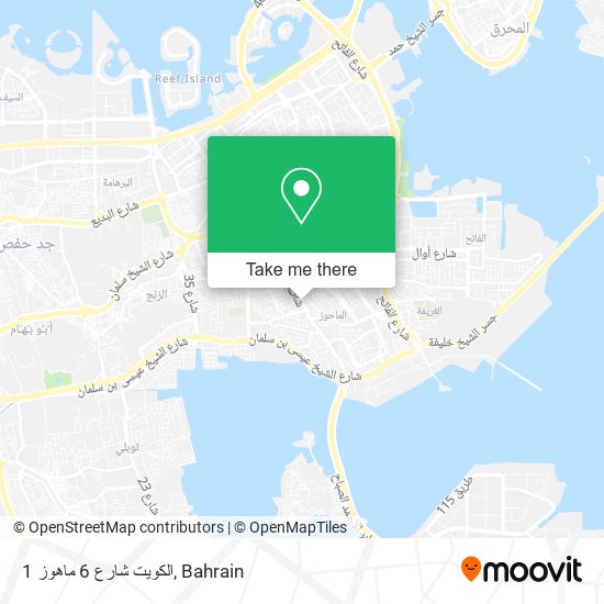 الكويت شارع 6 ماهوز 1 map