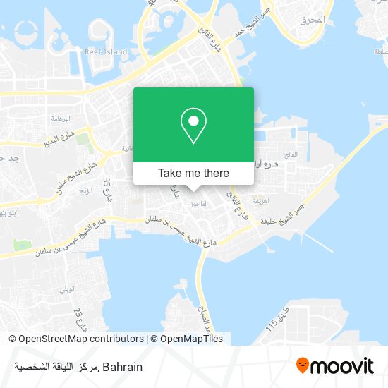 مركز اللياقة الشخصية map