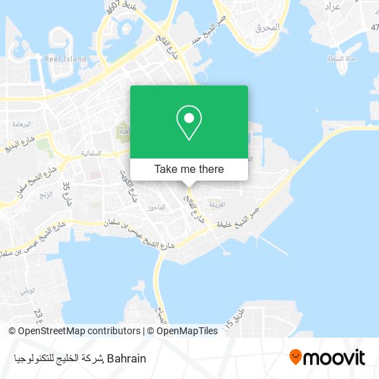 شركة الخليج للتكنولوجيا map