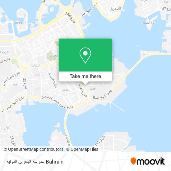 مدرسة البحرين الدولية map