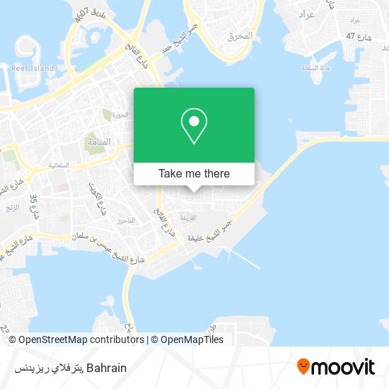 بترفلاي ريزيدنس map