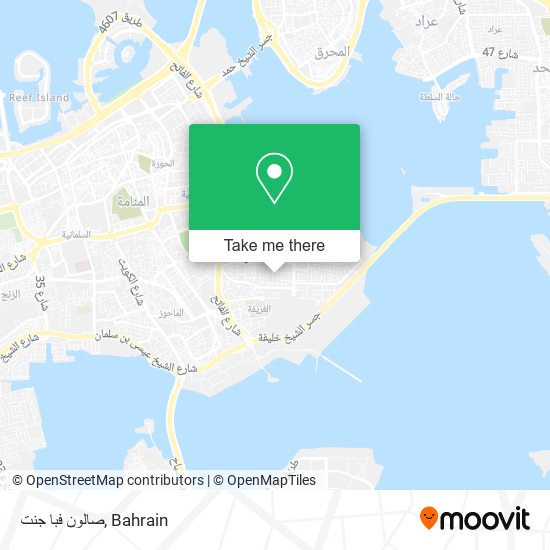 صالون فبا جنت map